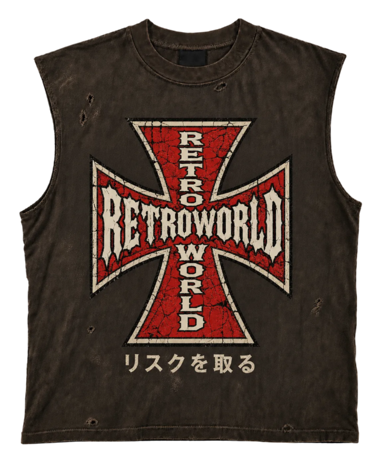 RÈTRO CROSS SLEEVELESS TEE