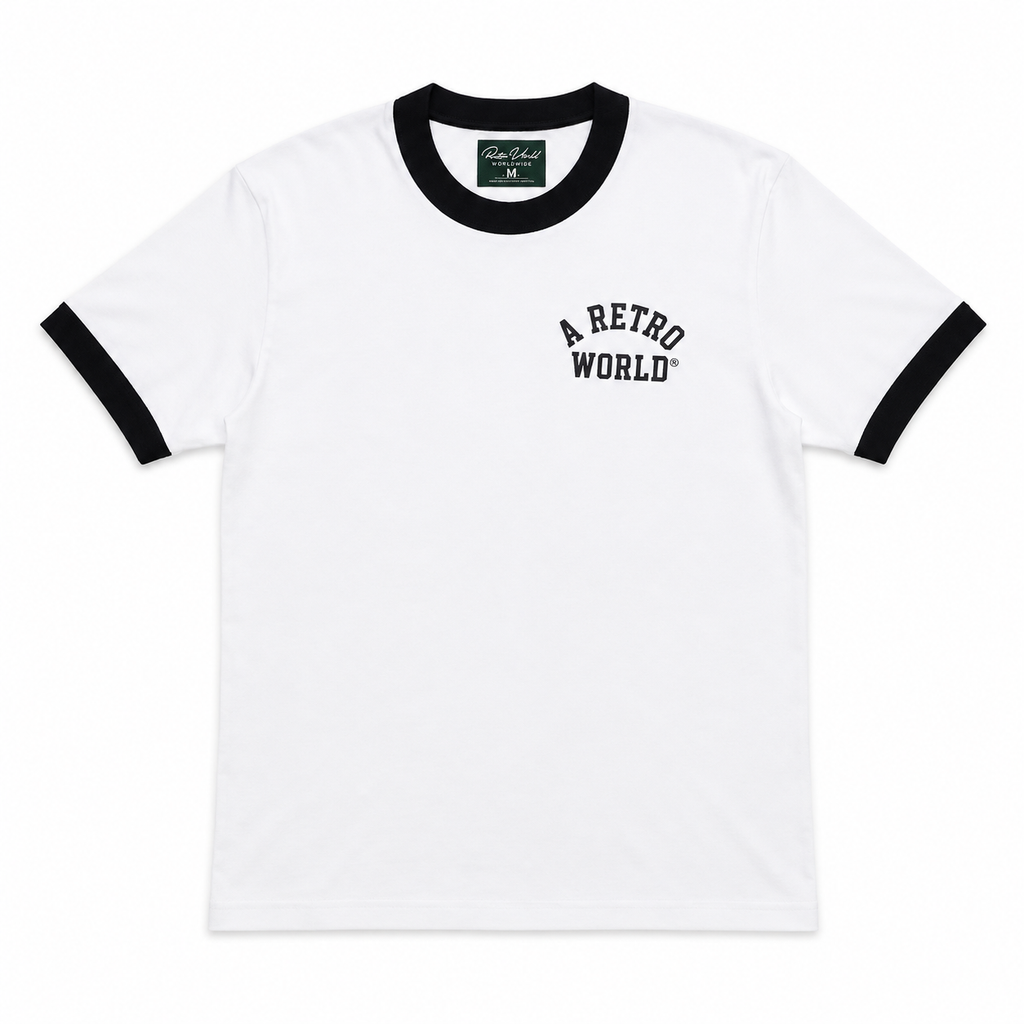 A RETRO WORLD RINGER TEE