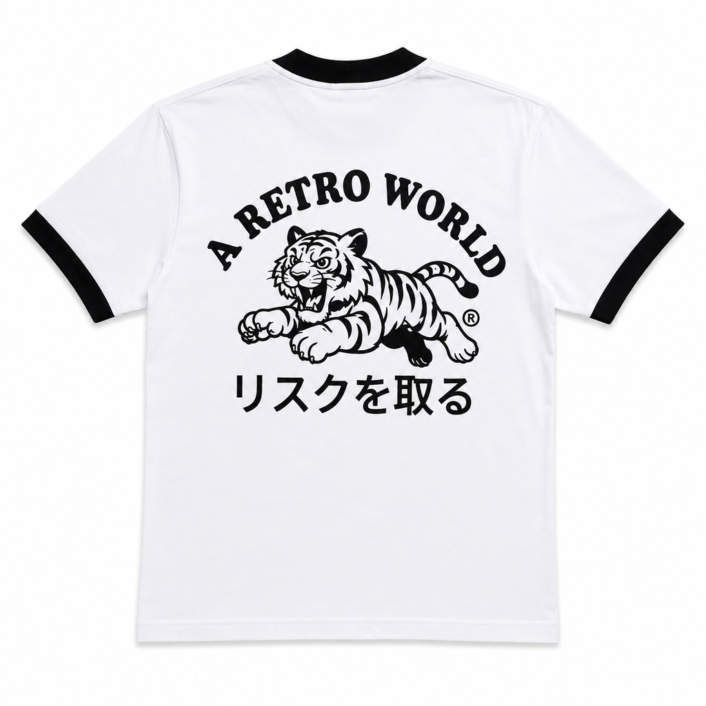 A RETRO WORLD RINGER TEE