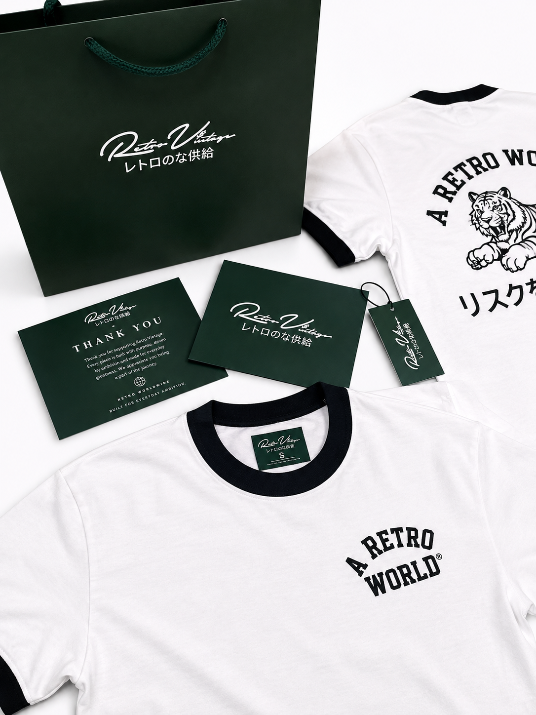 A RETRO WORLD RINGER TEE